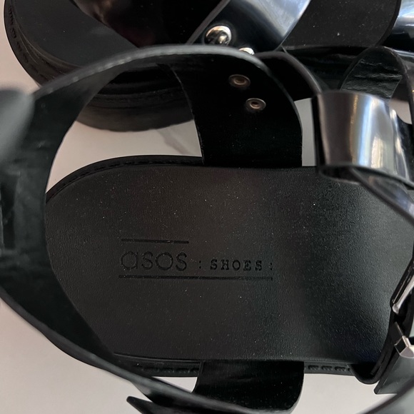 ASOS Black Buckle Sandals - Picture 10 of 12